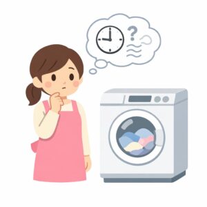 洗濯物を濡れたまま放置した時間の目安